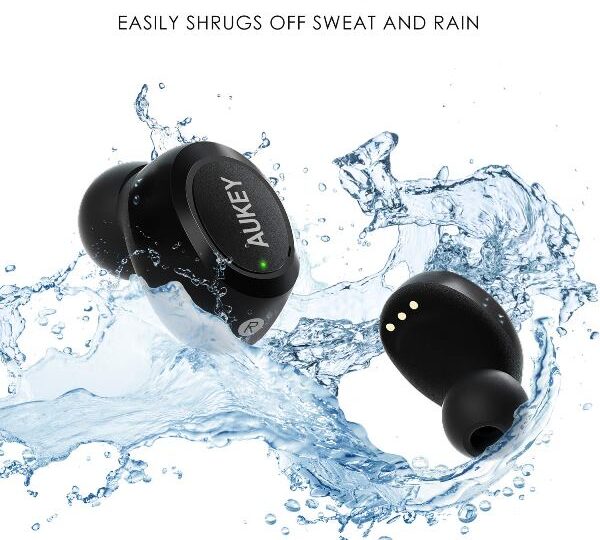 Are Aukey wireless earbuds waterproof?