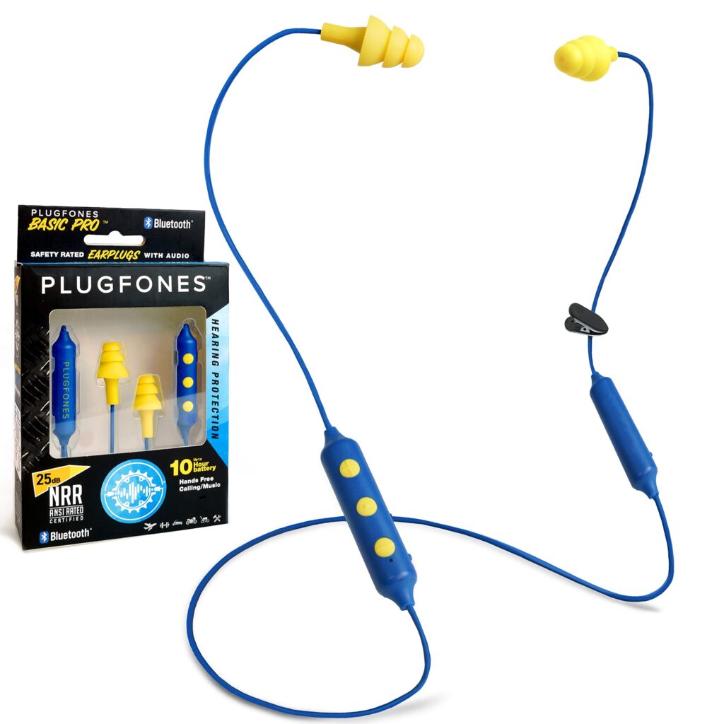 Plugfones Basic Pro Earplug Earbuds